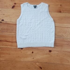 Eddie Bauer Cream Cable Knit Sweater
